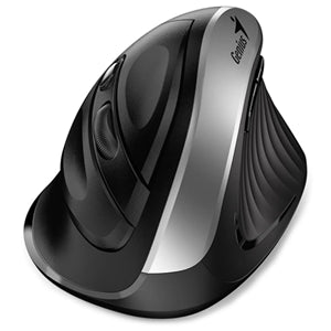 IM191 - Genius Ergo 8250S Silent Vertical Mouse Silver Grey + Black