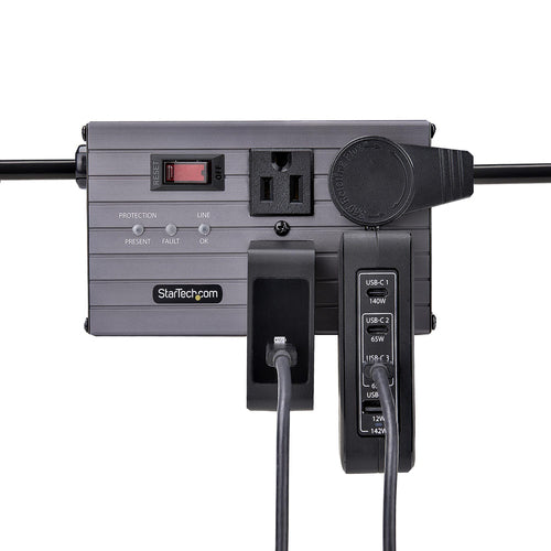 STARTECH.COM 140W USB-C WALL CHARGER, USB-C/USB-A, PD GAN POWER ADAPTER, 2 YR