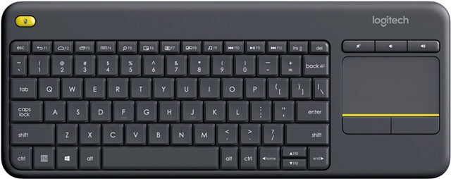 Logitech K400 Plus Wireless Keyboard with Touch Pad Black KB