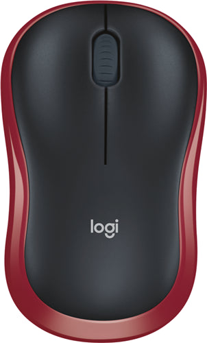 Logitech M185 USB Wireless Compact Mouse - Red MC6327
