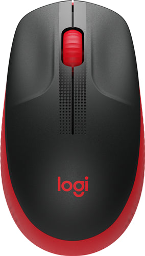 Logitech M190 Full Size Wireless Mouse - Red MC6338