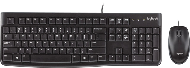 Logitech MK120 USB Wired Keyboard and Mouse KB1202