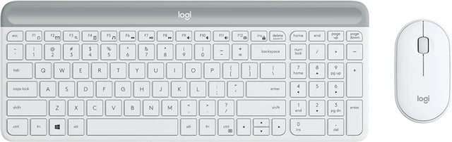 Logitech MK470 Slim W/L Desktop Kit - White KB1252