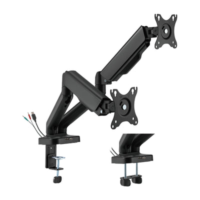 BRATECK Elegant Dual 17"-32" Counter Balance Monitor Desk Mount AF1003