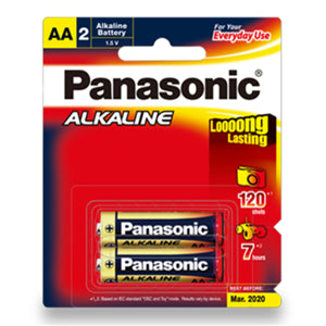 LR6T/2P - Panasonic AA Alkaline Battery 2 Pack