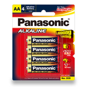 LR6T/4P - Panasonic AA Alkaline Battery 4 Pack