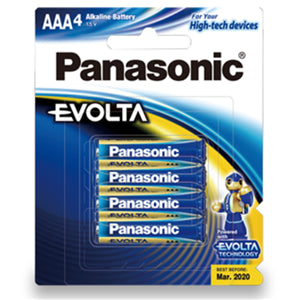 LR03EG/4P - Panasonic Evolta AAA Alkaline Battery 4 Pack
