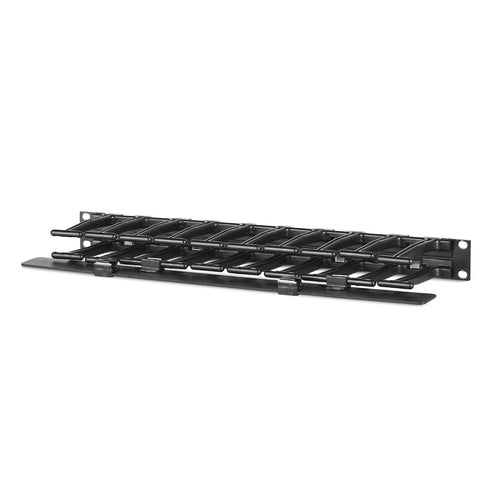 APC (AR8602A) HORIZONTAL CABLE MANAGER, 1U X 4" DEEP, SINGLE-SIDED W COVER