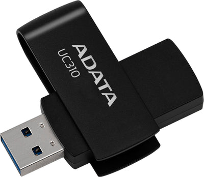 ADATA UC310 Swivel USB3.2 256GB Black Flash Drive