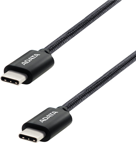 ADATA USB Type-C (M) to USB Type-C (M) Cable 1m 480Mbps 100W CA8382