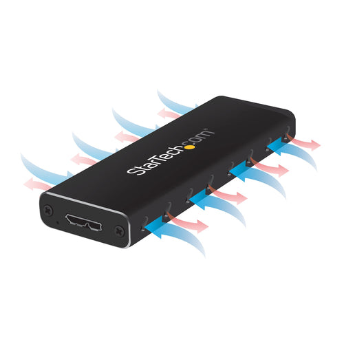 SM2NGFFMBU33 - STARTECH.COM M.2 SSD ENCLOSURE FOR M.2 SATA SSD - USB 3.0 5GBPS - ALUMINUM 2 YR