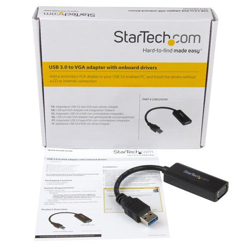 StarTech.com USB32VGAV - USB 3.o to VGA video adapter - 1920x1200