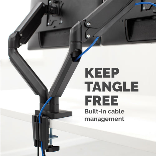 8042501 - Fellowes Monitor Arm Platinum Dual