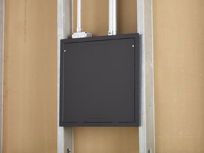 Chief PAC526FC In-Wall Box with Flange&Cover - Black