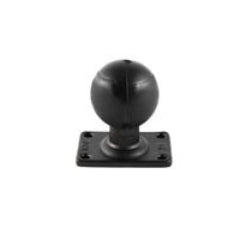 ZEBRA RAM RECTANGULAR BASE W/2.5 INCH RUBBER BALL