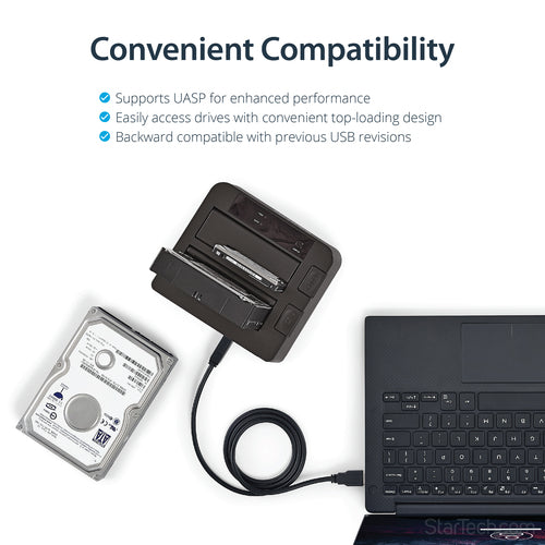 StarTech.com SDOCK2U313 - USB 3.1 Gen 2 (10Gbps) Dual-bay Dock
