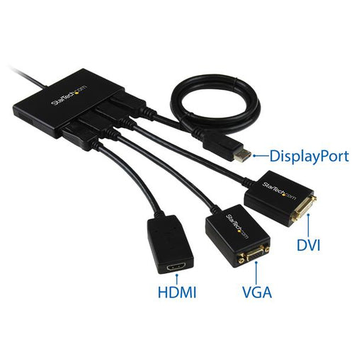 StarTech.com MSTDP124DP - MST Hub - DisplayPort to 4x DisplayPort