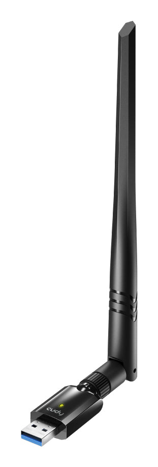 CUDY WU1400 CUDY AC1300 Dual-Band High Gain 5dBi USB-A 3.0 Wi-Fi 5 Adapter 867Mbps & 400Mbps Supports