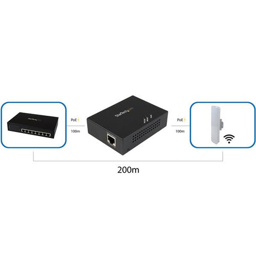 StarTech.com POEEXT1GAT - Gigabit PoE+ Extender - 802.3at/af -100m