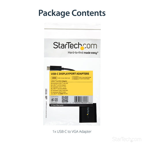 StarTech.com CDP2VGA - USB-C to VGA Adapter