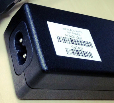 742437-001 - HP Power Adapter AC 45W 7.4mm Tip 19VDC Output - C6 3-Pin AC Input