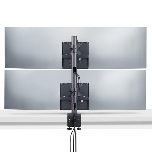 H2MPV-MONITOR-MOUNT - STARTECH.COM DESK MOUNT FOR 2X VERTICALLY STACKED MONITORS, DUAL 49"; TAA, 5 YR