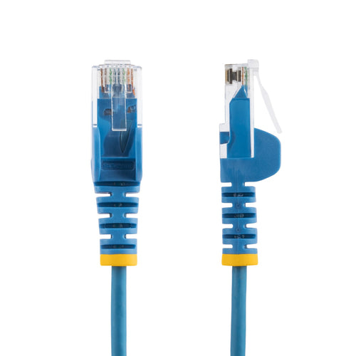 StarTech.com N6PAT300CMBLS - Cable - Blue Slim CAT6 Patch Cord 3m
