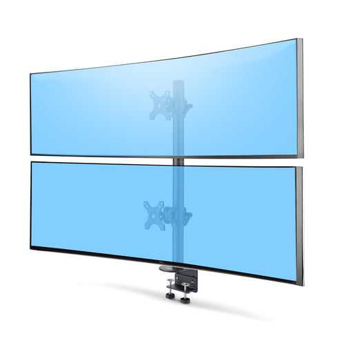 H2MPV-MONITOR-MOUNT - STARTECH.COM DESK MOUNT FOR 2X VERTICALLY STACKED MONITORS, DUAL 49"; TAA, 5 YR