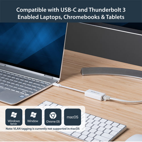 StarTech.com US1GC30W - USB-C to Gigabit Network Adapter