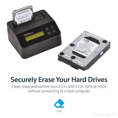 StarTech.com SDOCK1EU3P - USB 3.0 STANDALONE DRIVE ERASER DOCK