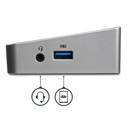 USB3DOCKH2DP - STARTECH.COM USB 3.0 DOCKING STATION TRIPLE MONITOR DISPLAYPORT/HDMI, 5XUSB 3 YR