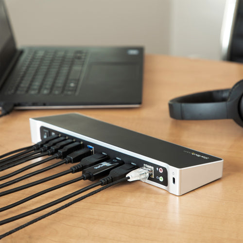 USB3DOCKH2DP - STARTECH.COM USB 3.0 DOCKING STATION TRIPLE MONITOR DISPLAYPORT/HDMI, 5XUSB 3 YR