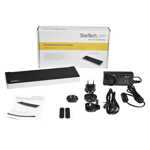 USB3DOCKH2DP - STARTECH.COM USB 3.0 DOCKING STATION TRIPLE MONITOR DISPLAYPORT/HDMI, 5XUSB 3 YR