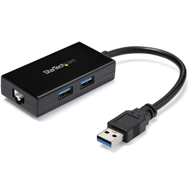 StarTech.com USB31000S2H - USB 3 auf Gigabit Netzwerkadapter-Hub