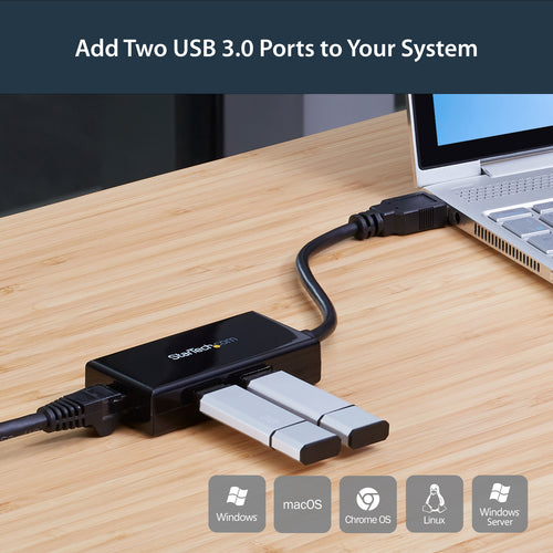 StarTech.com USB31000S2H - USB 3 TO GIGABIT NETWORK ADAPTER HUB