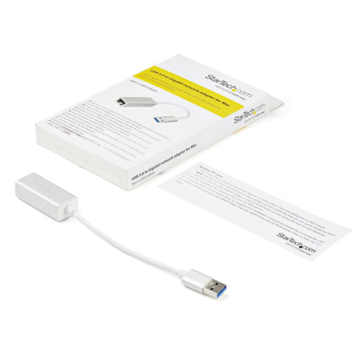 StarTech.com USB31000SA - USB 3 to Gigabit Network Adapter -Silver