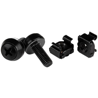 StarTech.com CABSCREWM6B - M6 SCREWS CAGE NUTS - 50 PACK BLACK