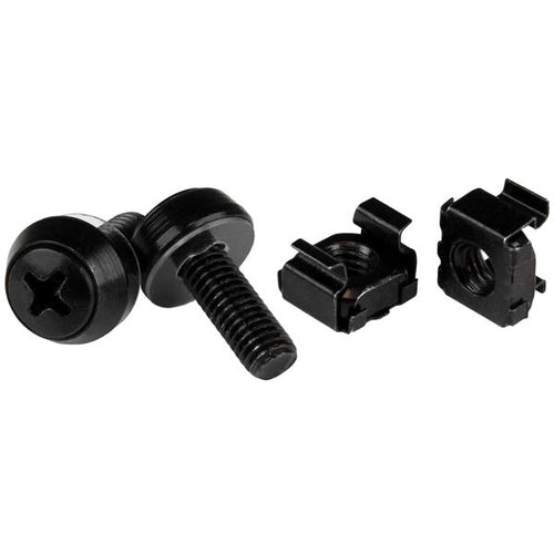 StarTech.com CABSCREWM6B - M6 SCREWS CAGE NUTS - 50 PACK BLACK