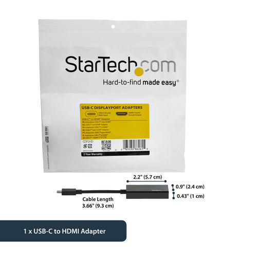 StarTech.com CDP2HD - USB-C to HDMI Adapter
