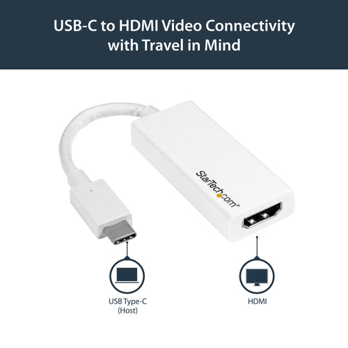 CDP2HDW - STARTECH.COM USB C TO HDMI ADAPTER - 4K 30HZ USB TYPE-C TO HDMI CONVERTER 3 YR