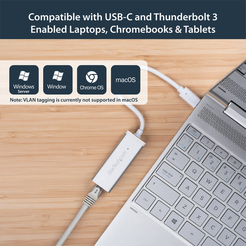 StarTech.com US1GC30A - USB-C to Gigabit Network Adapter -Silver