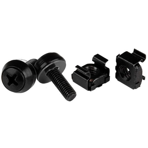 StarTech.com CABSCREWM52B - M5 SCREWS CAGE NUTS - 100 PACK BLACK