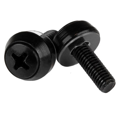 StarTech.com CABSCREWSM5B M5 x 12mm - Mounting Screws - 100 Pack - M5 x 12mm Screws -100Pack Black -M5 Mounting Screws for Server Rack & Cabinet
