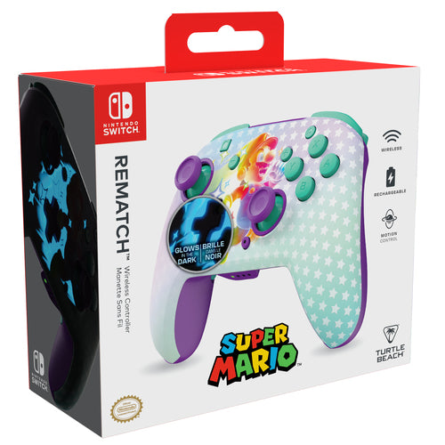 TBC-8101-95 - TURTLE BEACH REMATCH WIRELESS CONTROLLER -  INVINCIBLE MARIO NSW