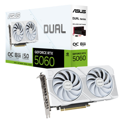 90YV0N15-M0NA00 - ASUS DUAL-RTX5060-O8G-WHITE GRAPHICS CARD