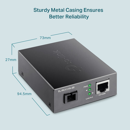 TP-Link TL-FC111A-20 - TP LINK TL-FC111A-20 10/100 Mbps WDM Media Converter