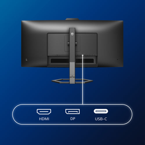 34E1C5600HE/75 - PHILIPS 34E1C5600HE/75 34" 21:9 CURVE WQHD,MPRT 1MS,HDMI,DP ,USB-C,WEBCAM,SPKR,H/ADJ,4YR