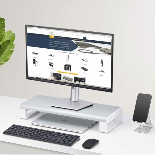 STARTECH.COM ERGONOMIC MONITOR RISER STAND, 15KG MAX, FIXED HEIGHT 3.5IN, 5 YR