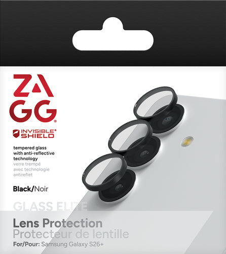 ZAGG InvisibleShield Premium CameraRings Lens Protector, Samsung Iguana, Black
