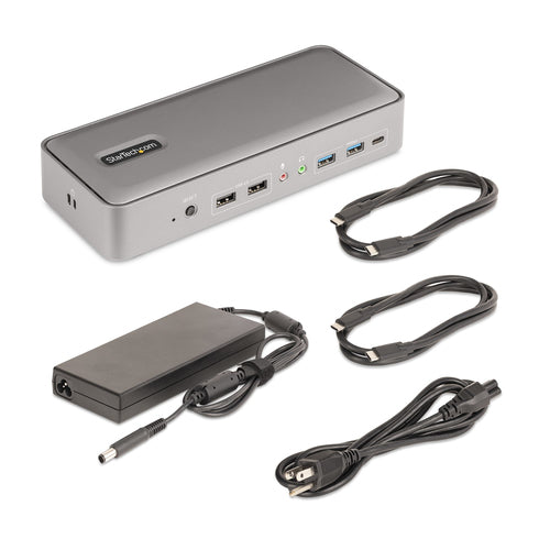 STARTECH.COM DUAL-LAPTOP USB-C KVM DOCKING STATION, DUAL 4K60HZ DP, GBE, PD 3 YR